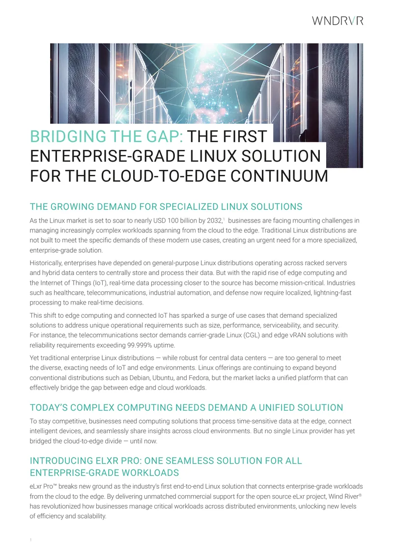 Enterprise-Grade Linux Solutions for Cloud and Edge
