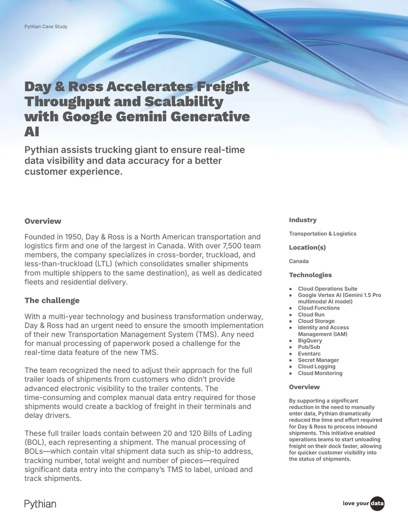Day & Ross Freight Throughput Improvement Case Study