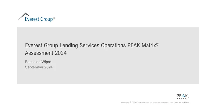 Lending Services Operations PEAK Matrix Assessment 2024
