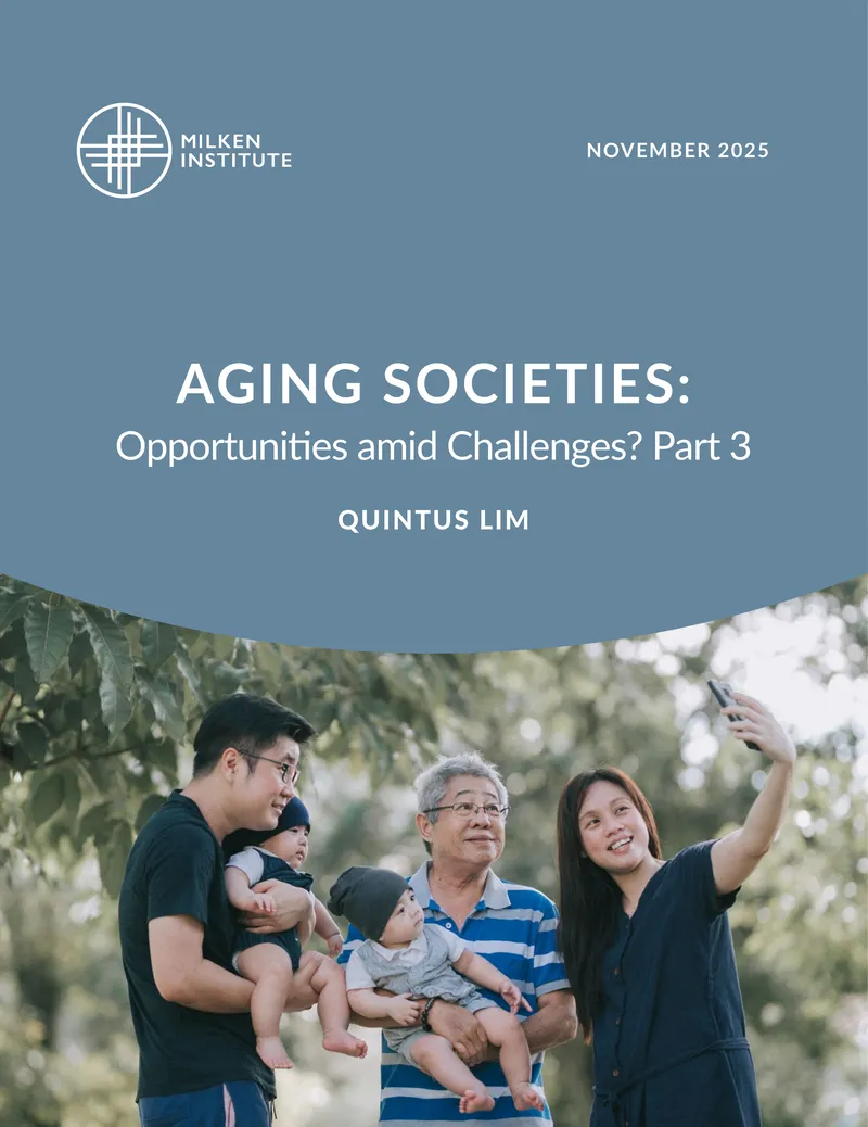 Aging Societies: Opportunities Amid Challenges Part 3