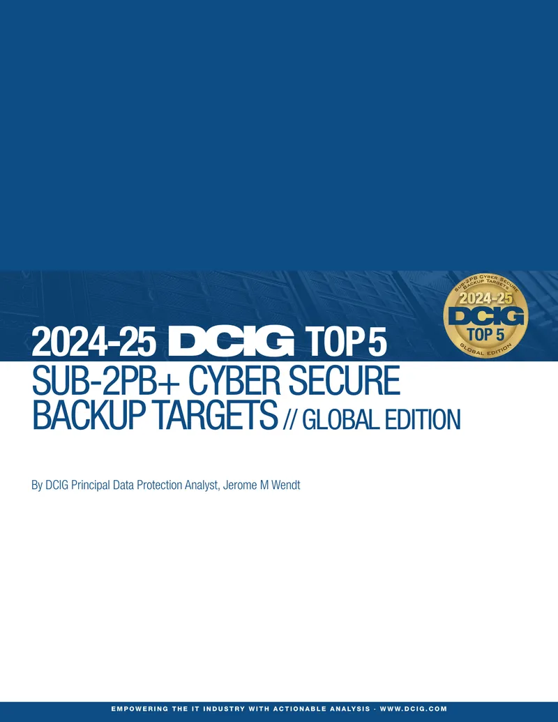 2024-25 DCIG Top 5 Sub-2PB Cyber Secure Backup Targets