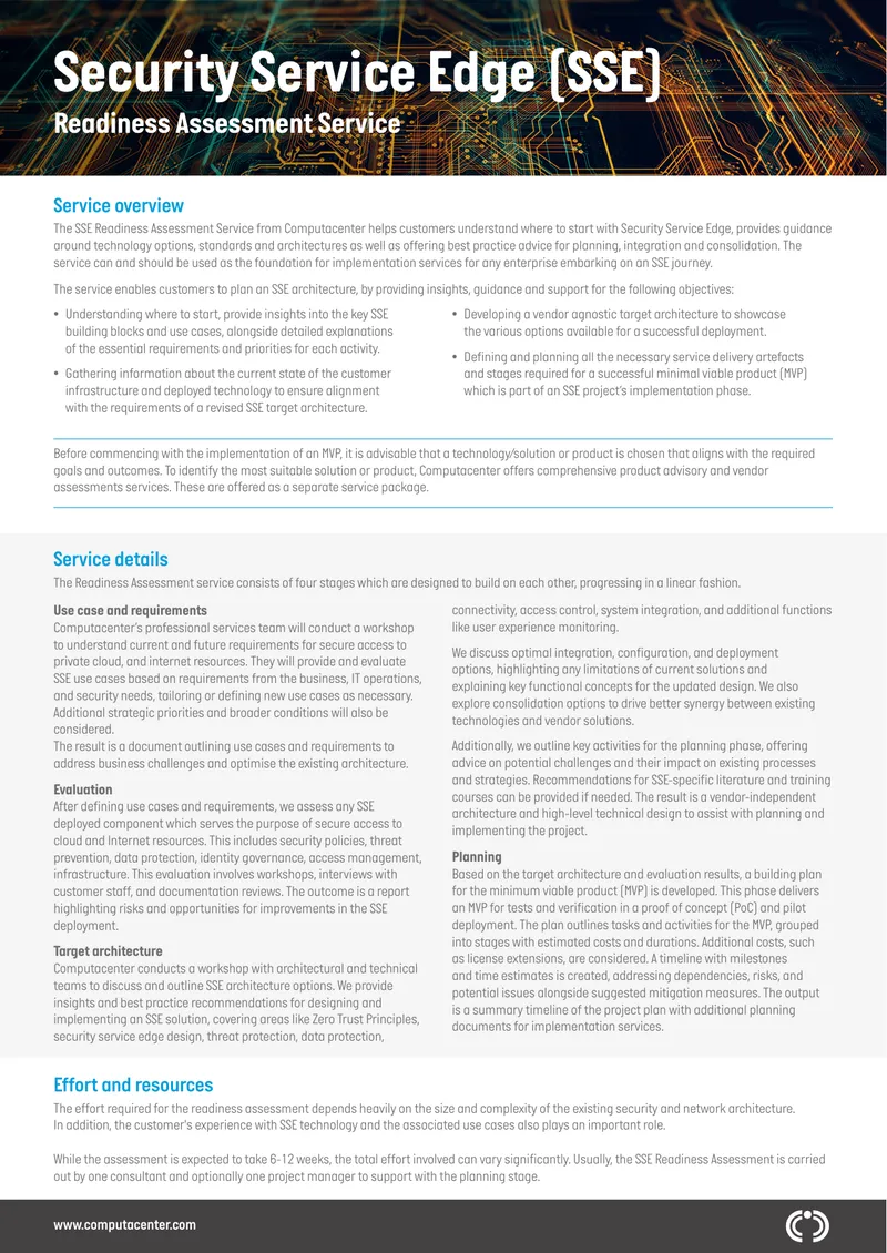 Security Service Edge Readiness Assessment Guide
