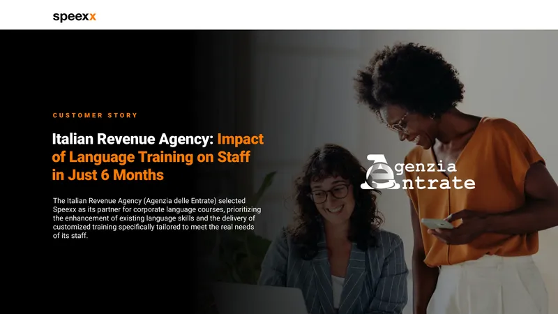 Italian Revenue Agency Language Training Case Study