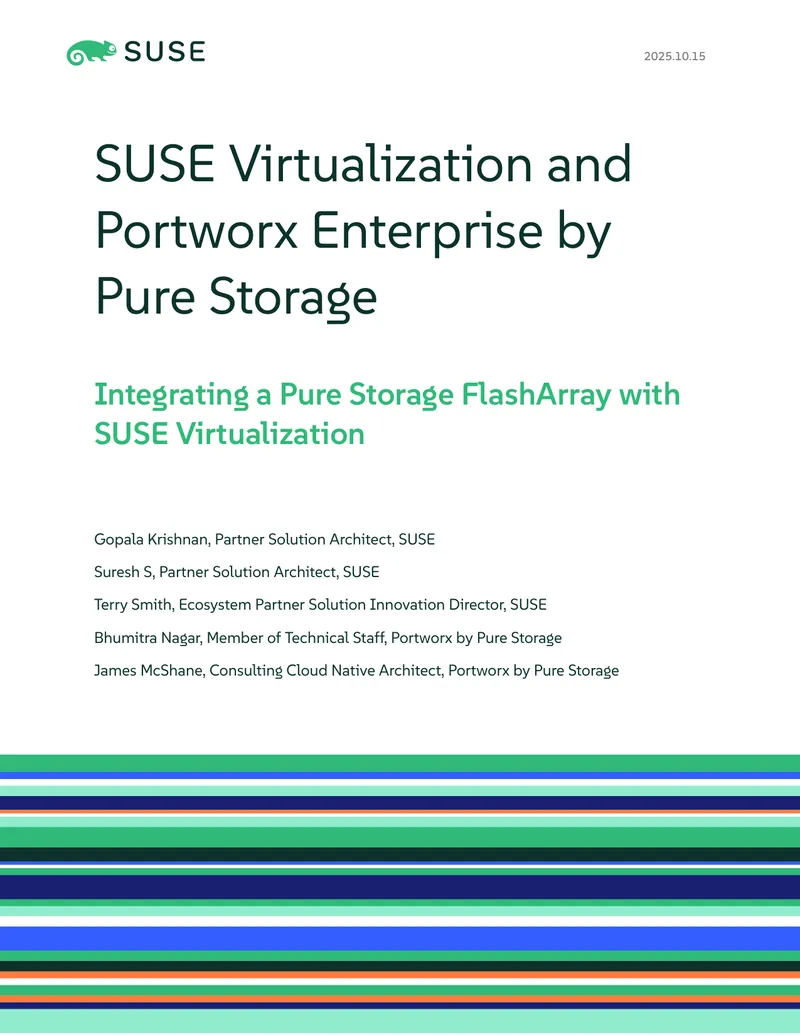 Integrating Pure Storage with SUSE Virtualization