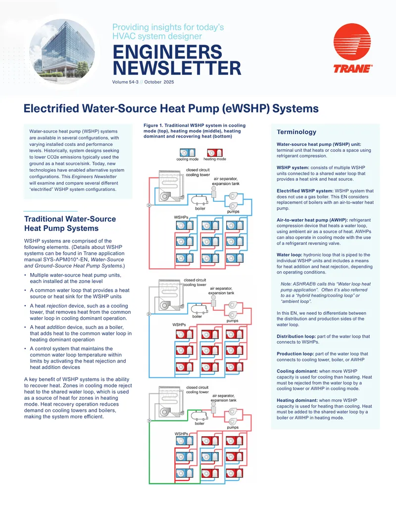 Electrified Water-Source Heat Pump System Design Guide