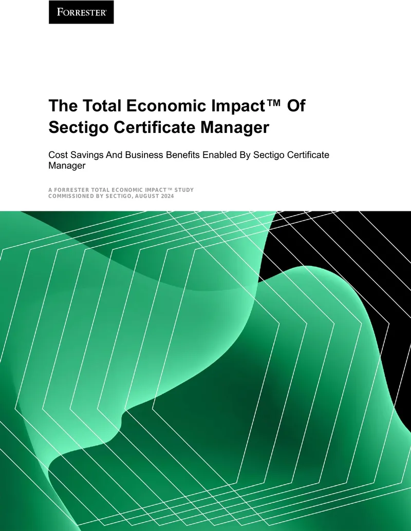 Total Economic Impact Study of Sectigo Certificate Manager