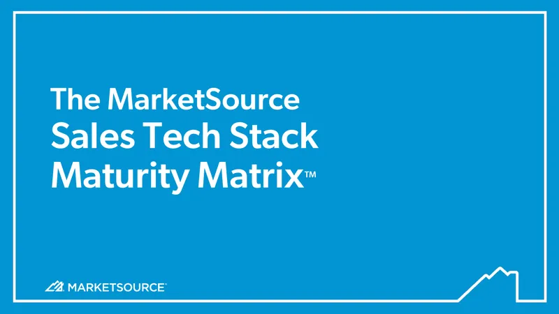 Sales Tech Stack Maturity Matrix Guide