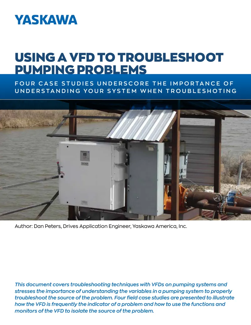 Using a VFD to Troubleshoot Pumping Problems