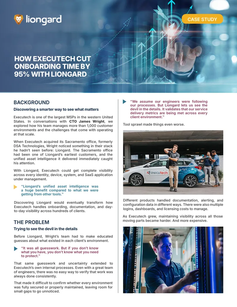 Executech Case Study on Liongard Implementation