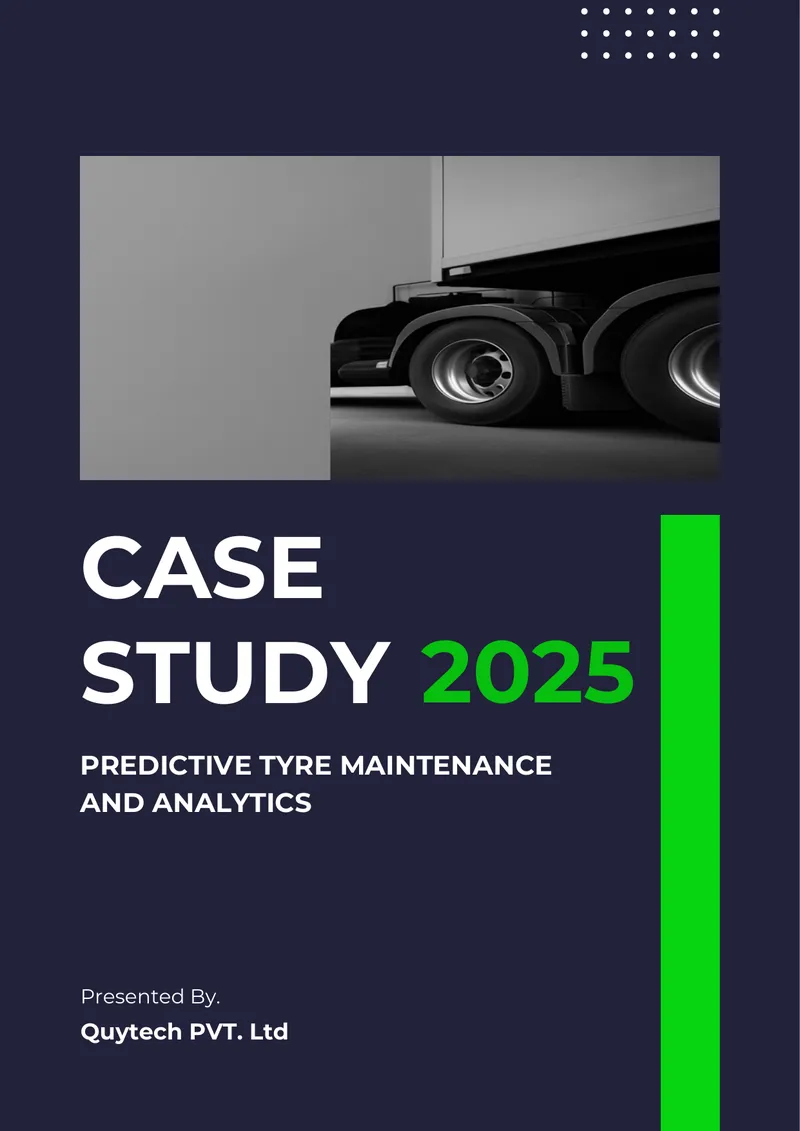 Predictive Tyre Maintenance and Analytics Case Study