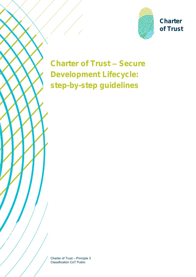 Charter of Trust Secure Development Lifecycle Guidelines