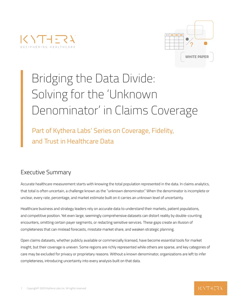 Addressing the Unknown Denominator in Claims Coverage