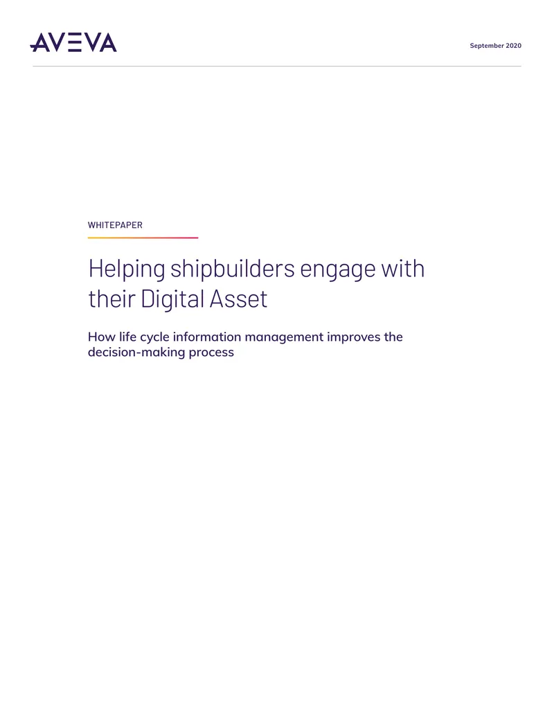 Digital Asset Approach for Shipbuilding Decision Support