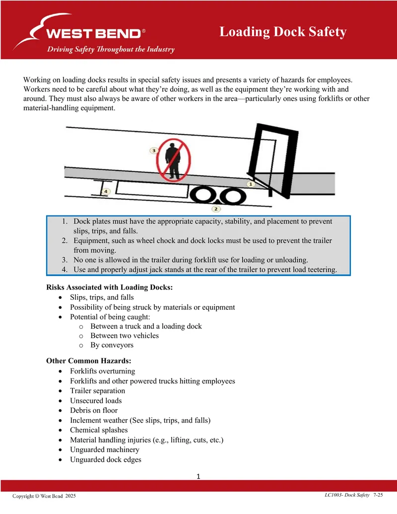 Loading Dock Safety Guidelines