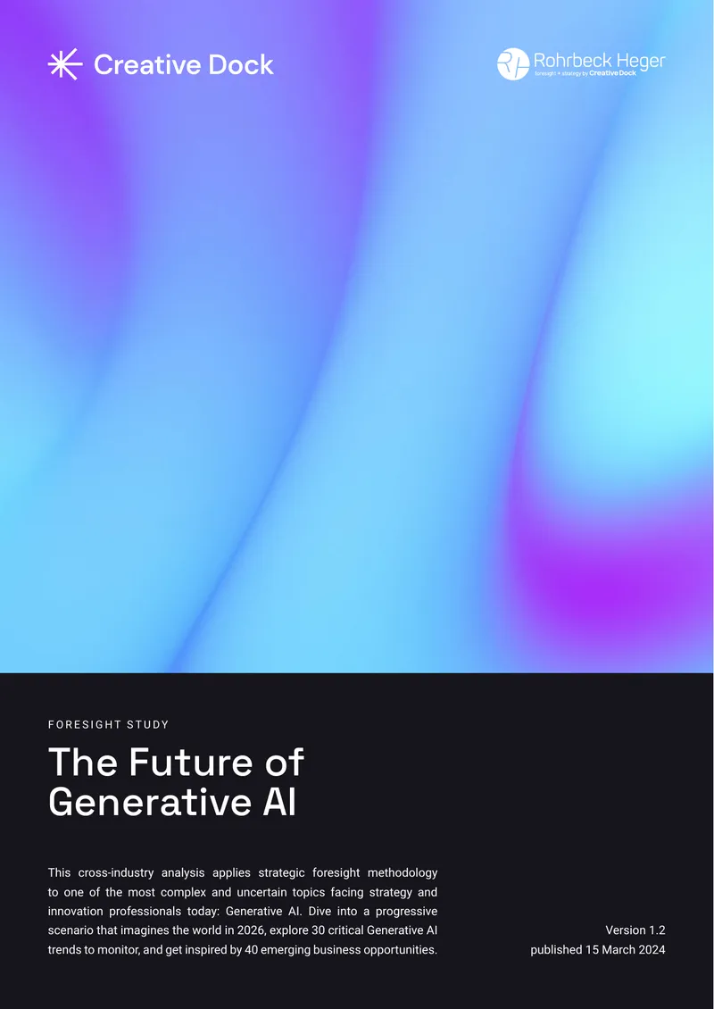 Generative AI Foresight Study for 2026