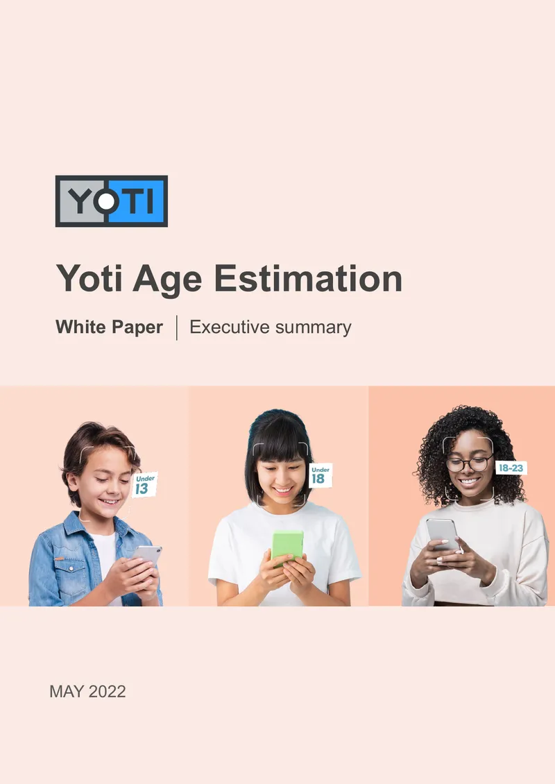 Yoti Facial Age Estimation Technology Overview