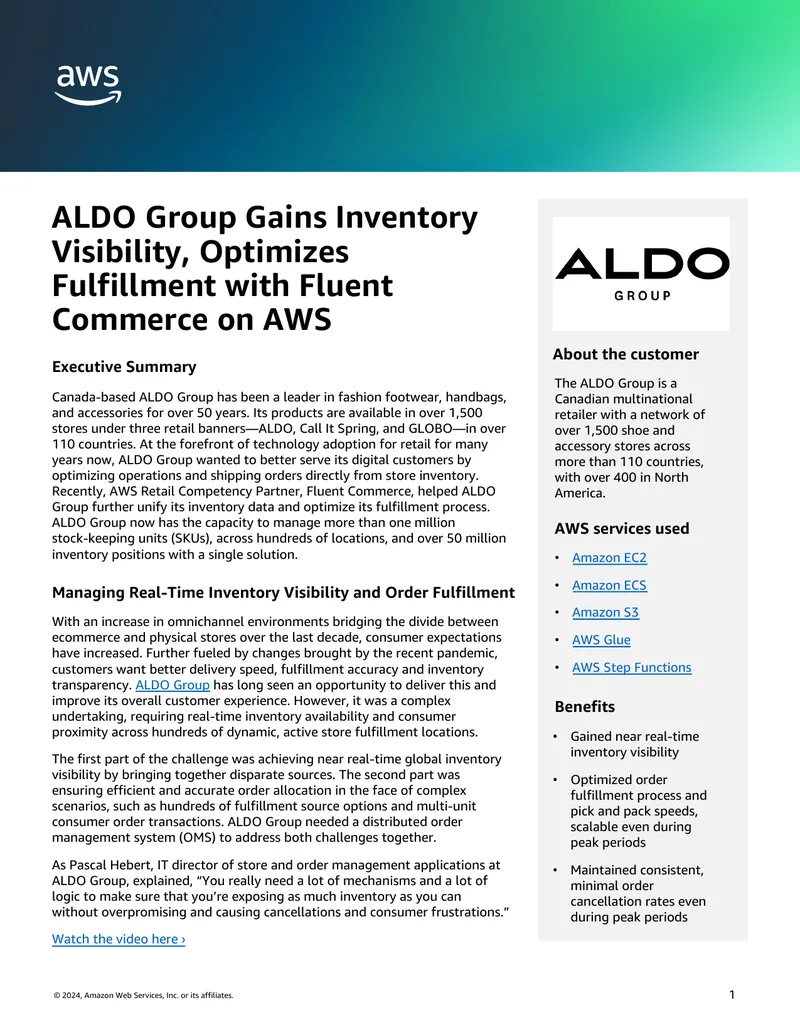 ALDO Group Optimizes Inventory Management and Fulfillment