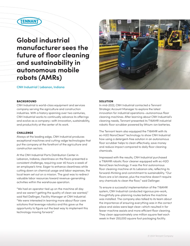 Autonomous Mobile Robots for Floor Cleaning