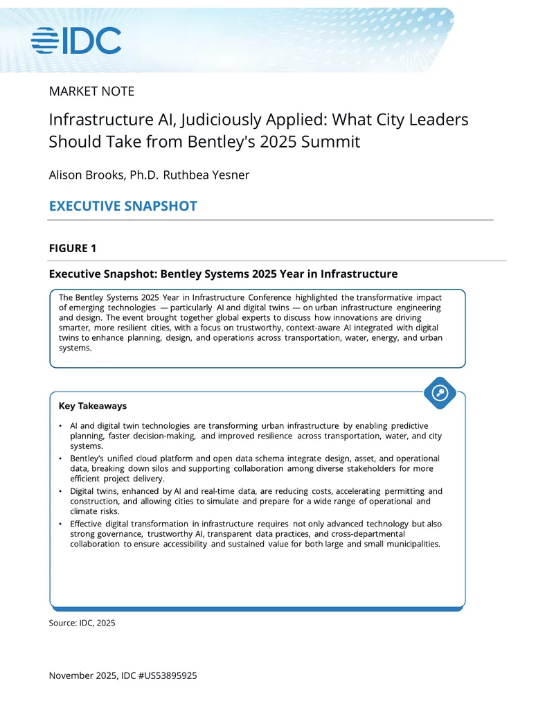 Infrastructure AI Trends from Bentley's 2025 Summit