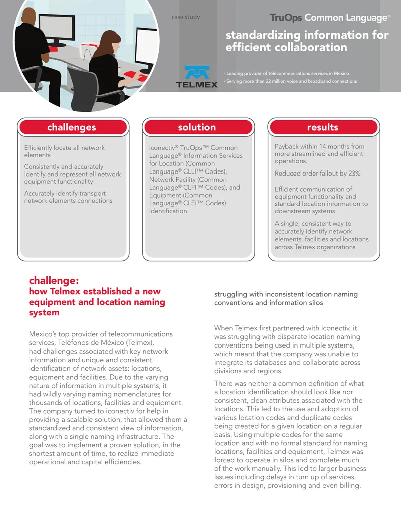 Telmex Equipment and Location Naming System Case Study