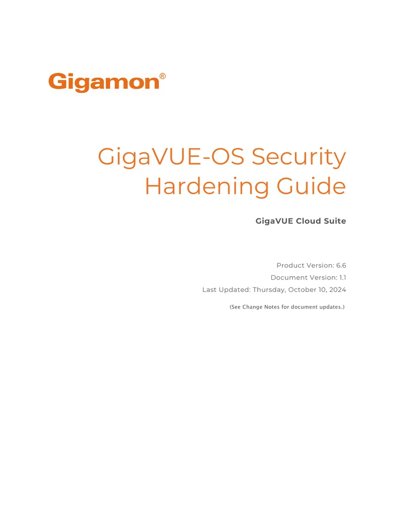 GigaVUE-OS Security Hardening Guide