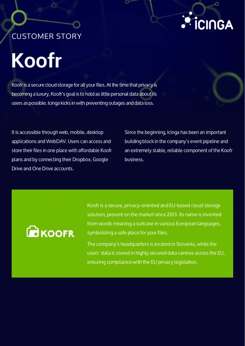 Koofr Cloud Storage Implementation Case Study preview page 1