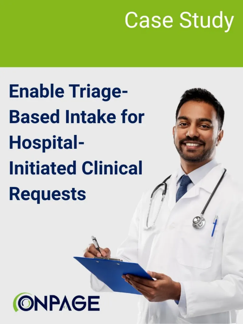 Triage-Based Intake for Hospital Requests