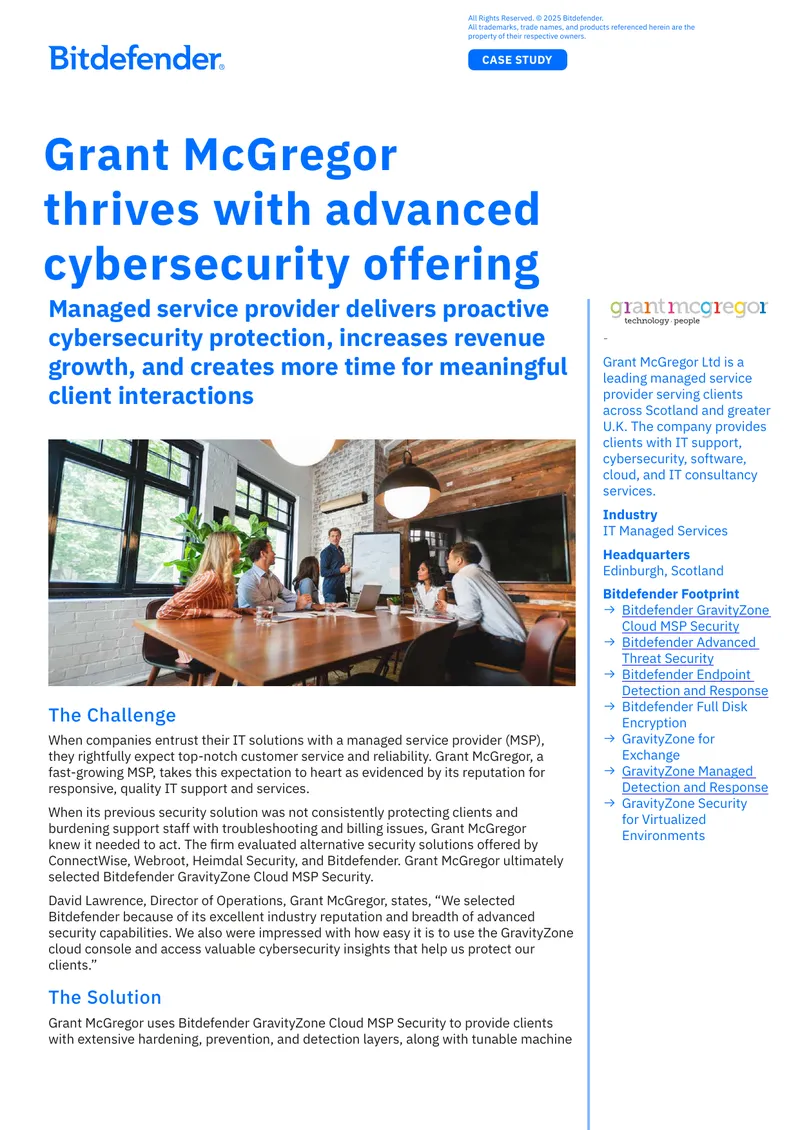 Grant McGregor Managed Service Provider Case Study