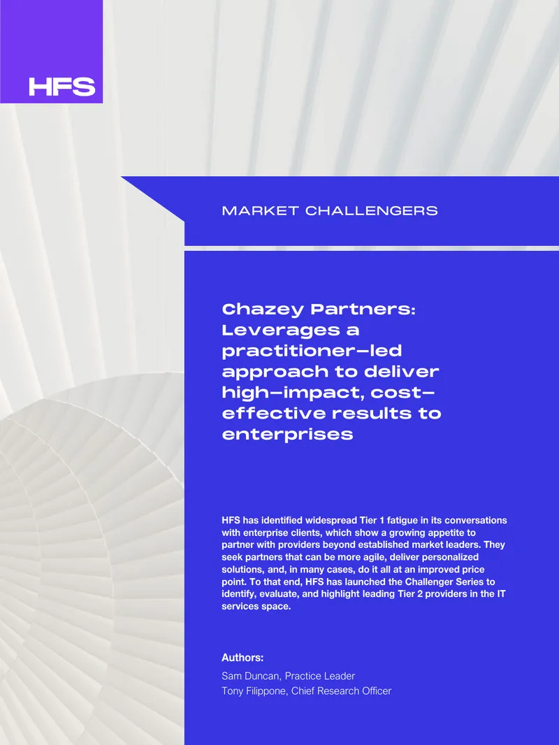 Chazey Partners Market Position and Service Offerings
