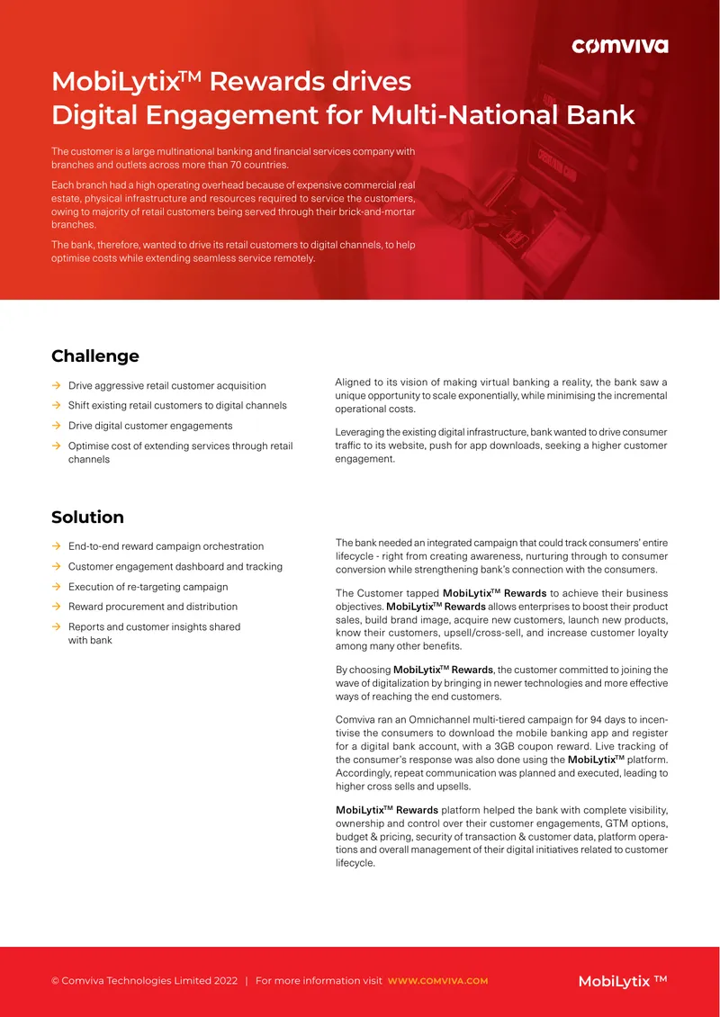Digital Engagement Strategy for Banking Services