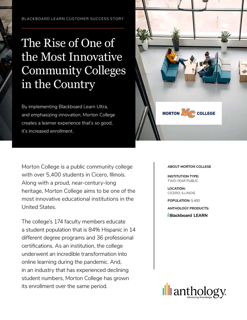 Morton College Online Learning Transformation Case Study