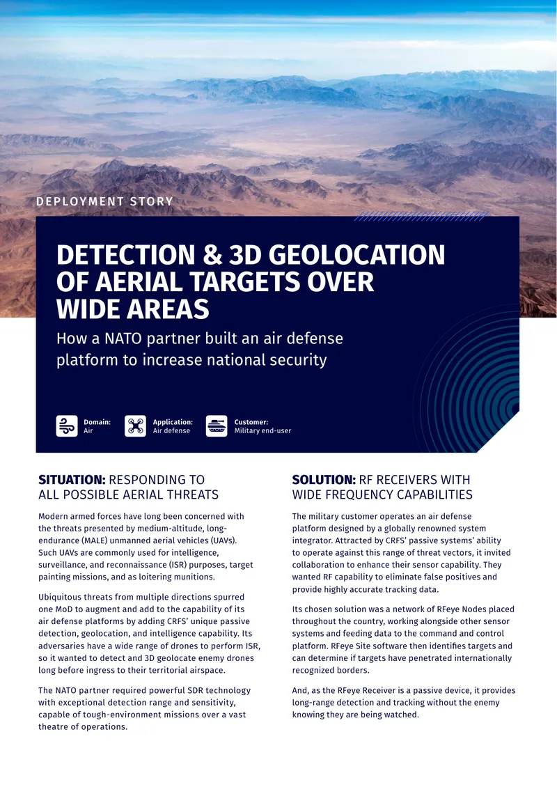 Detection and 3D Geolocation of Aerial Targets