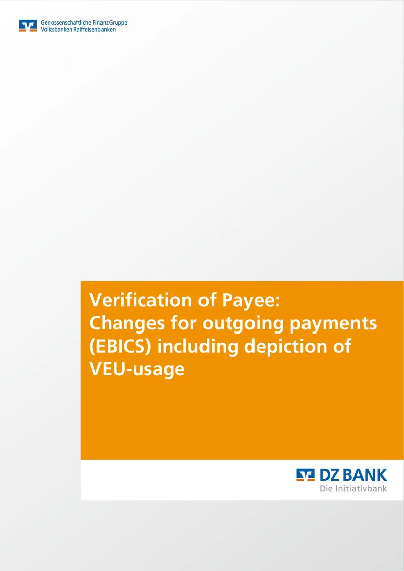 Verification of Payee Changes for Outgoing Payments