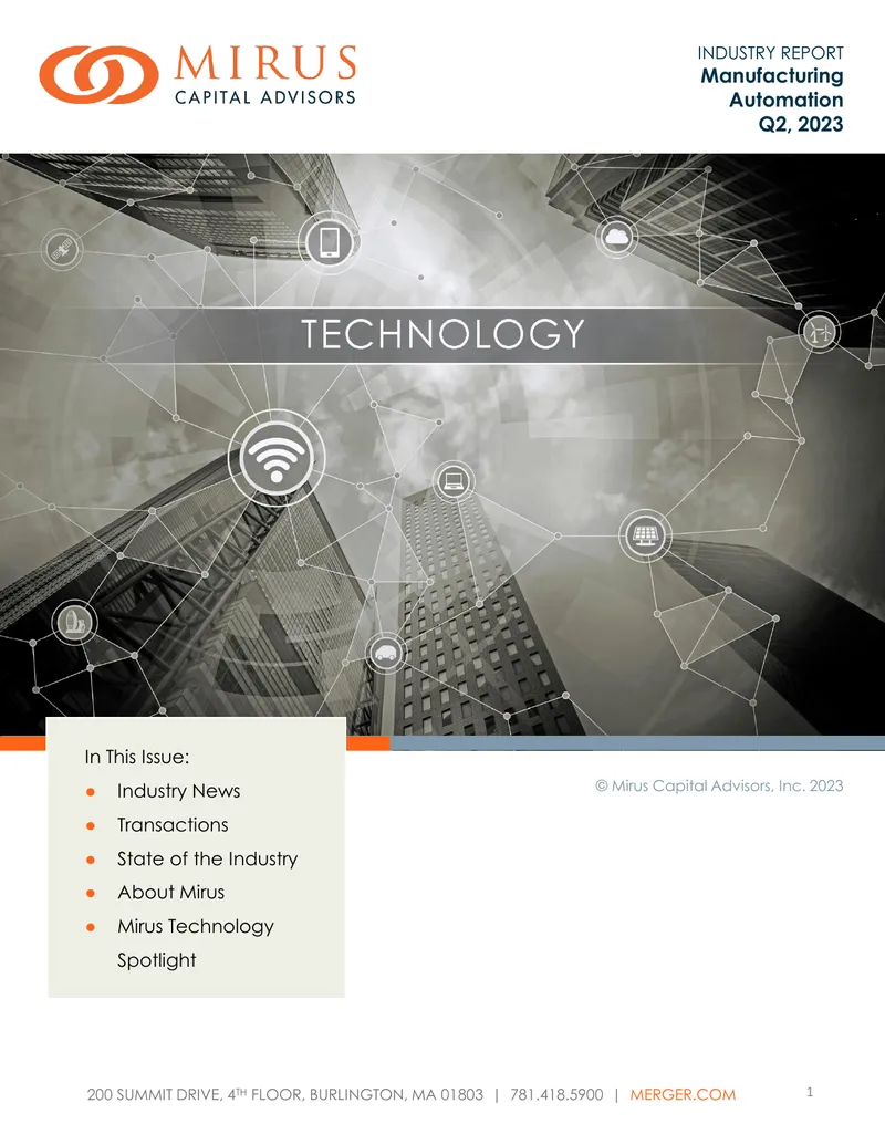 Manufacturing Automation Industry Report Q2 2023