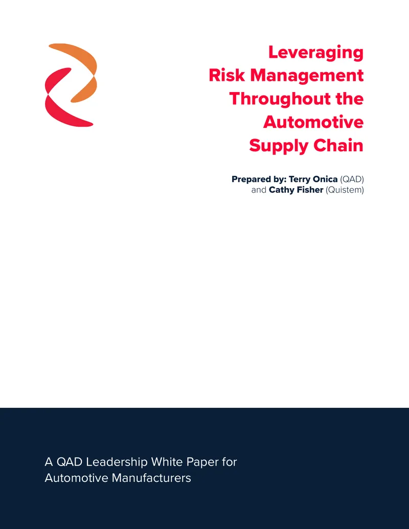 Leveraging Risk Management in Automotive Supply Chains