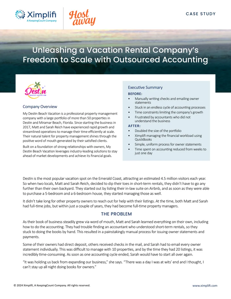 Case Study on Outsourced Accounting for Property Management
