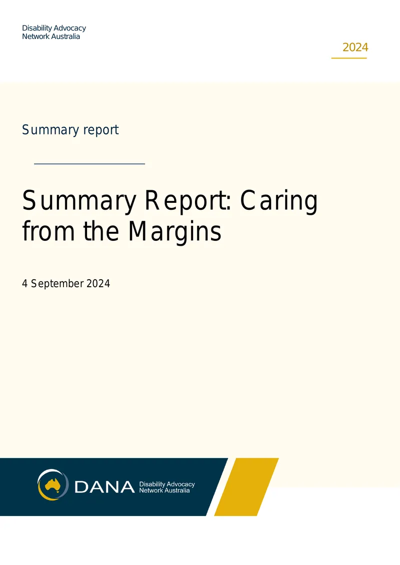 Caring from the Margins Summary Report