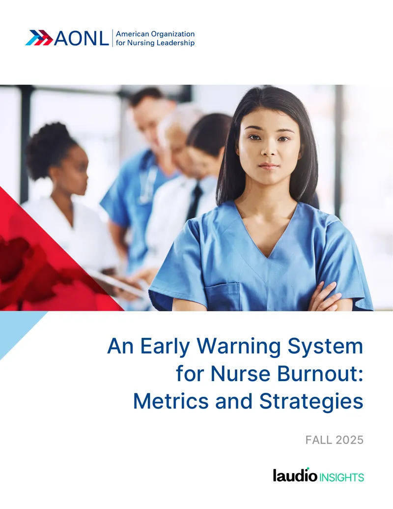 Early Warning System for Nurse Burnout Metrics
