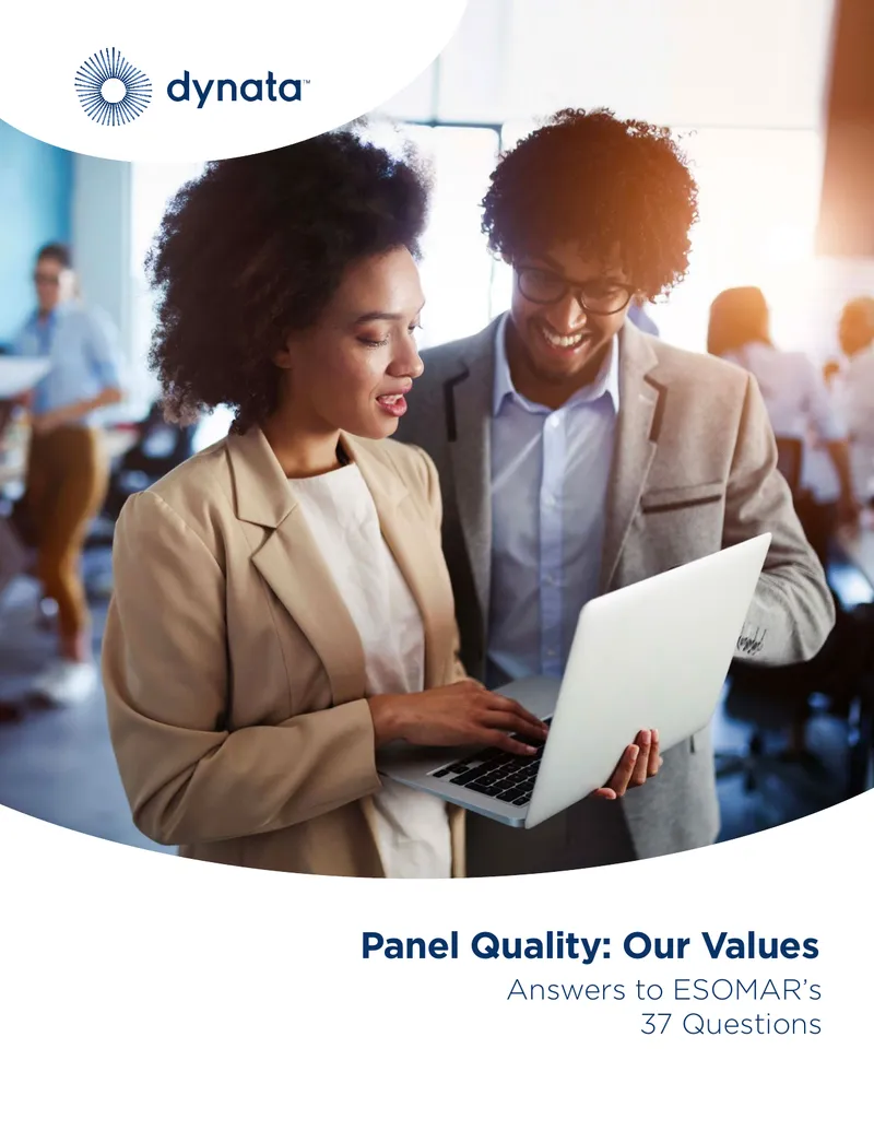 ESOMAR 37 Questions for Online Sample Providers