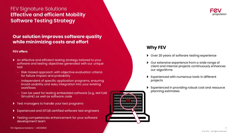 Mobility Software Testing Strategy Overview