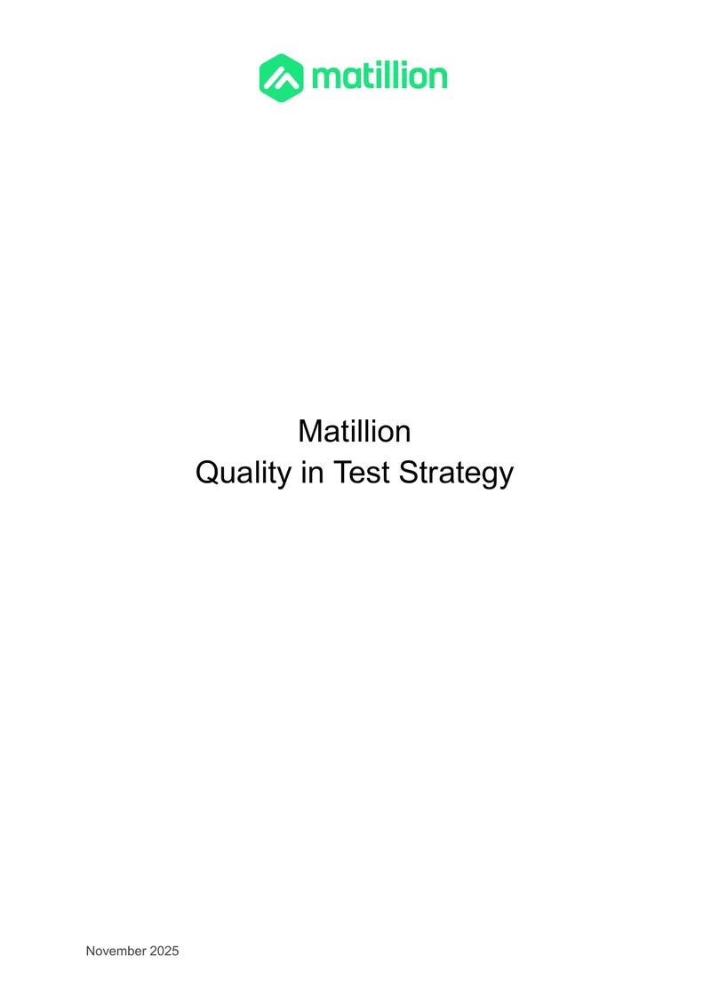 Matillion Quality in Test Strategy Guide