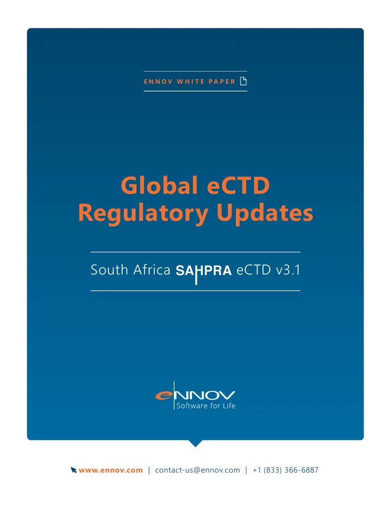 Global eCTD Regulatory Updates for South Africa
