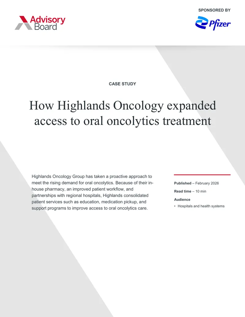 Highlands Oncology Group's Approach to Oral Oncolytics Care