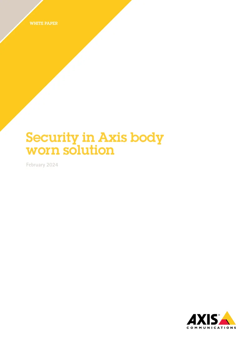 Security Measures in Axis Body Worn System