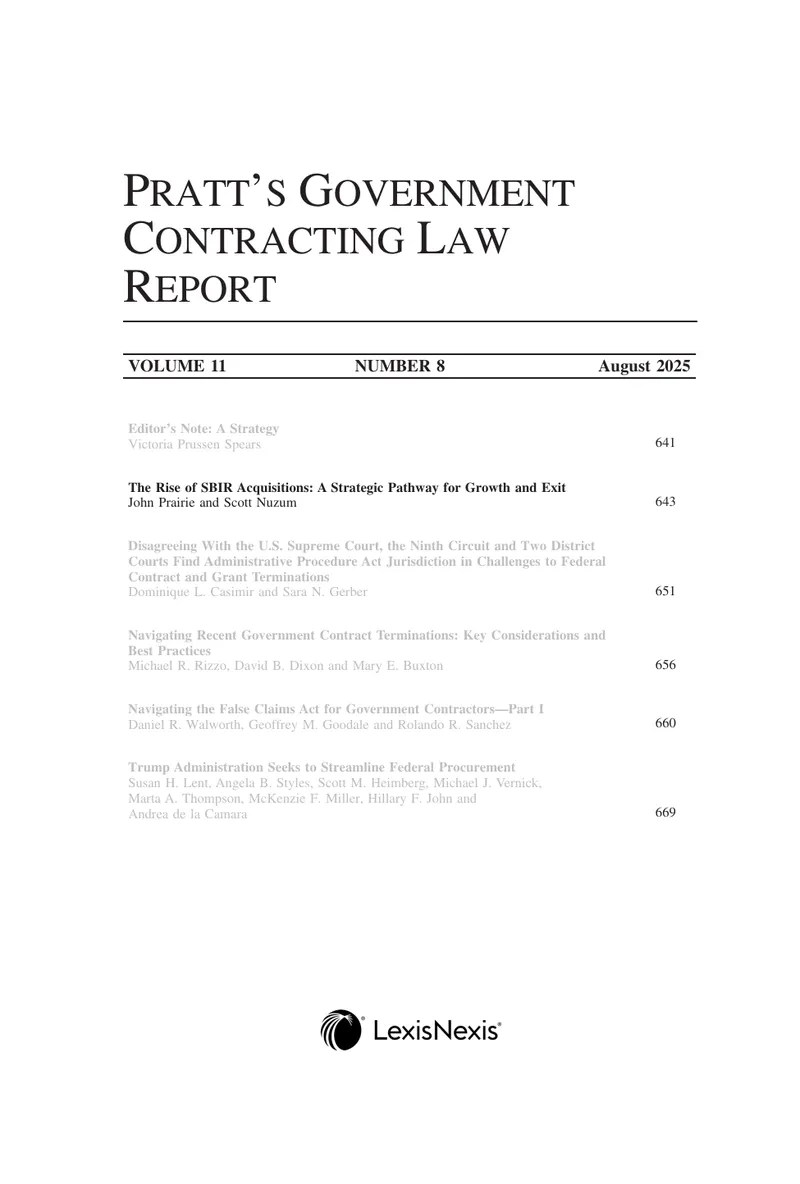 The Rise of SBIR Acquisitions in Government Contracting