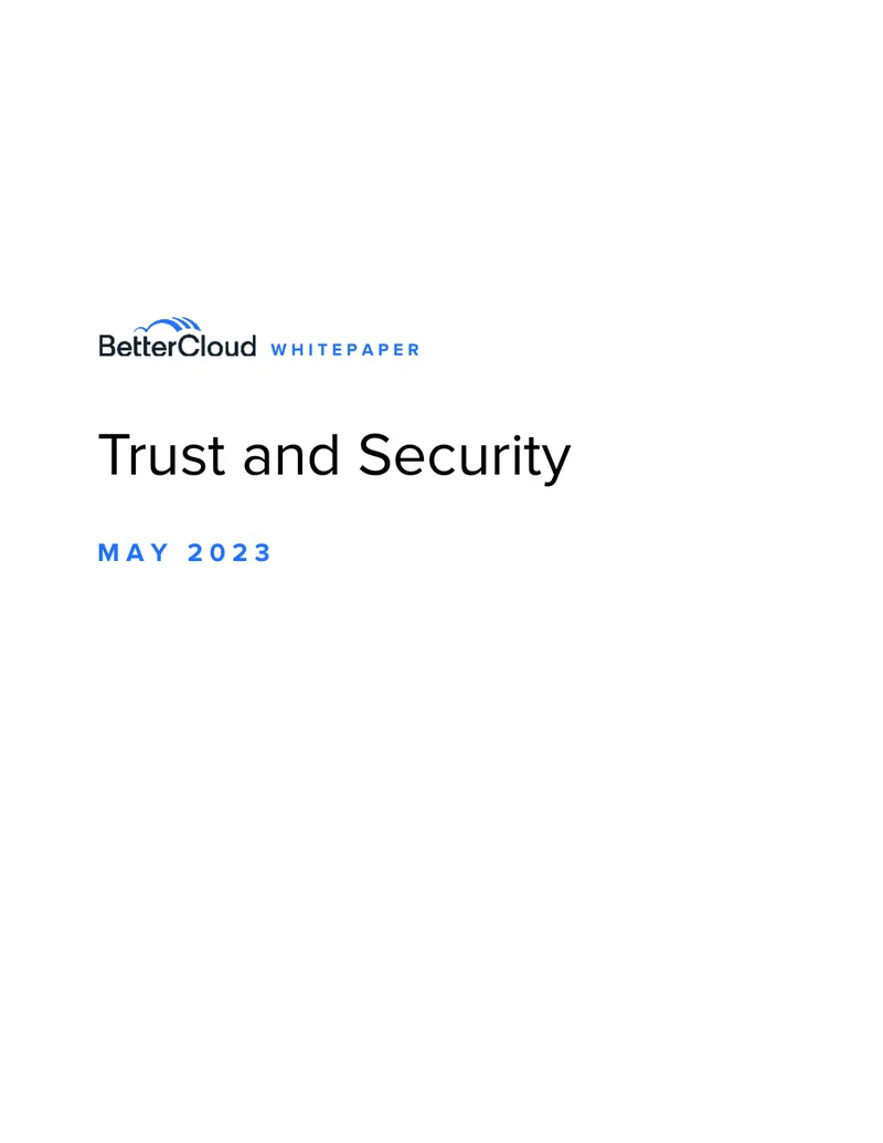 Trust and Security Framework Overview