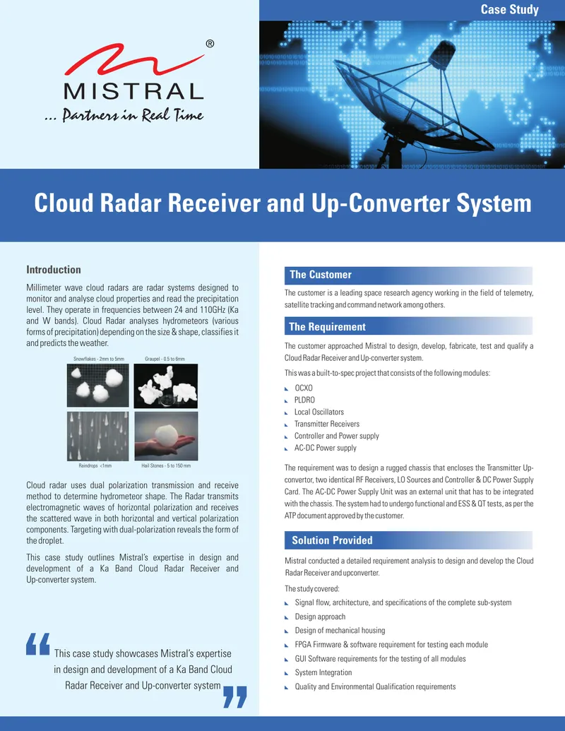 Cloud Radar Receiver and Up-converter System Case Study preview page 1