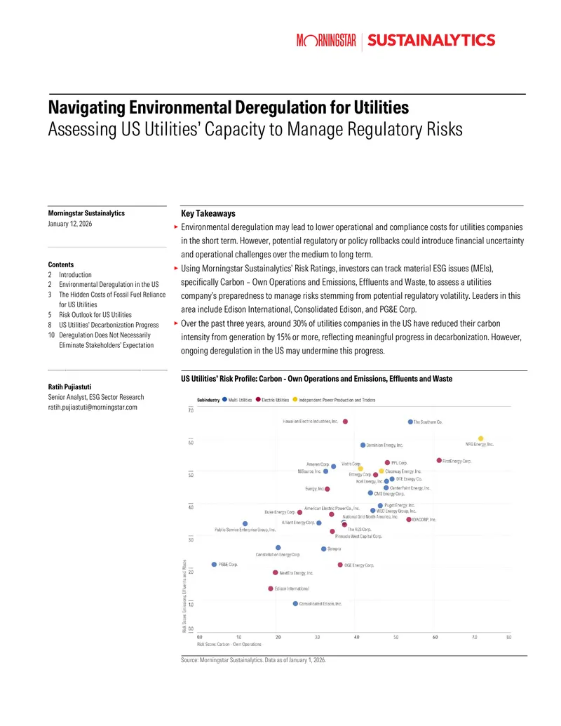 Navigating Environmental Deregulation for Utilities