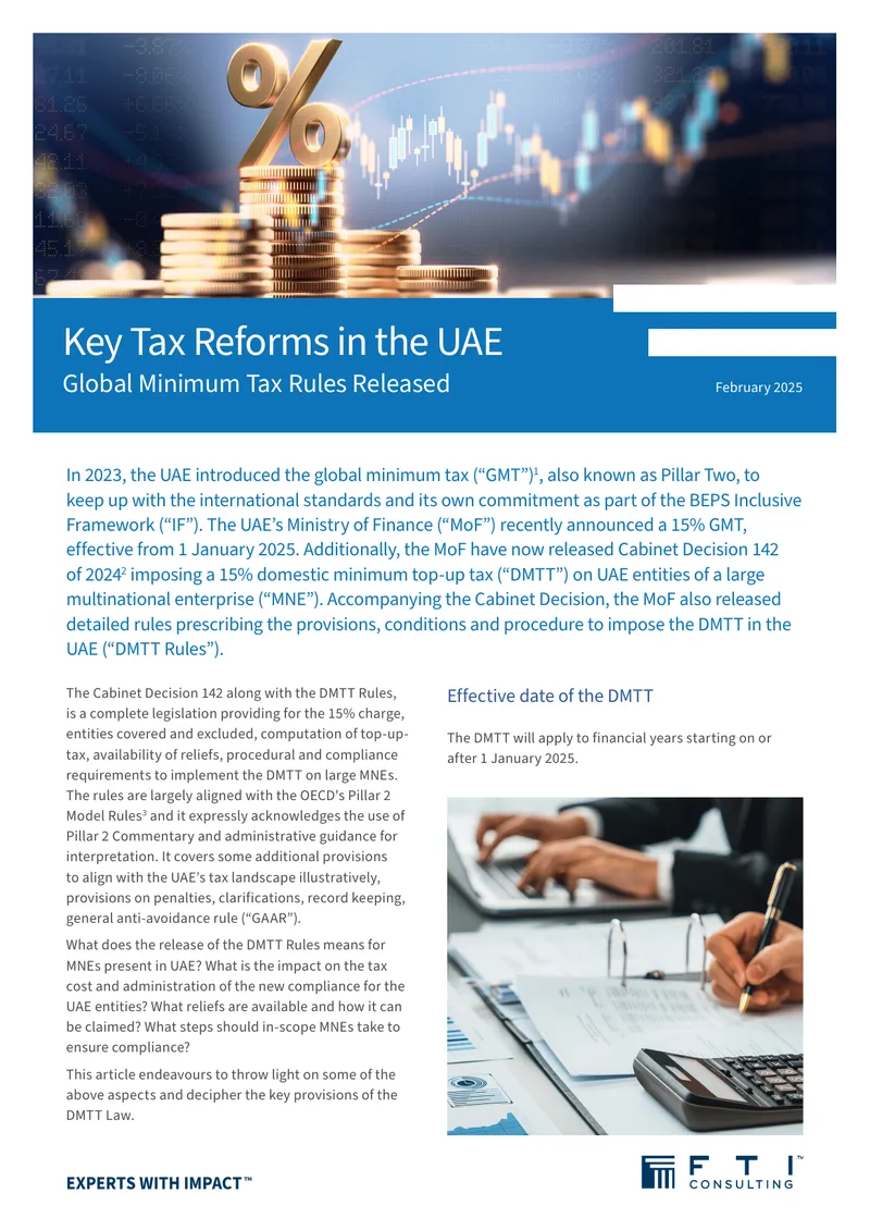 Global Minimum Tax Implementation in the UAE