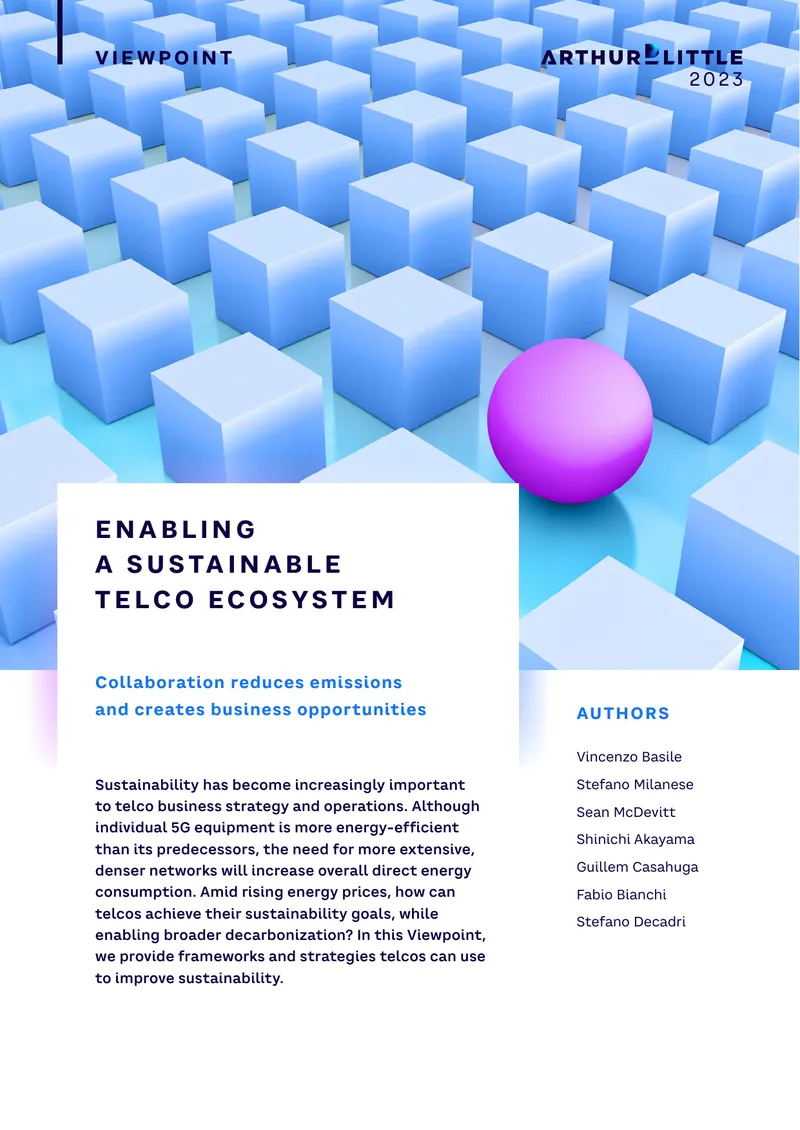 Enabling a Sustainable Telco Ecosystem